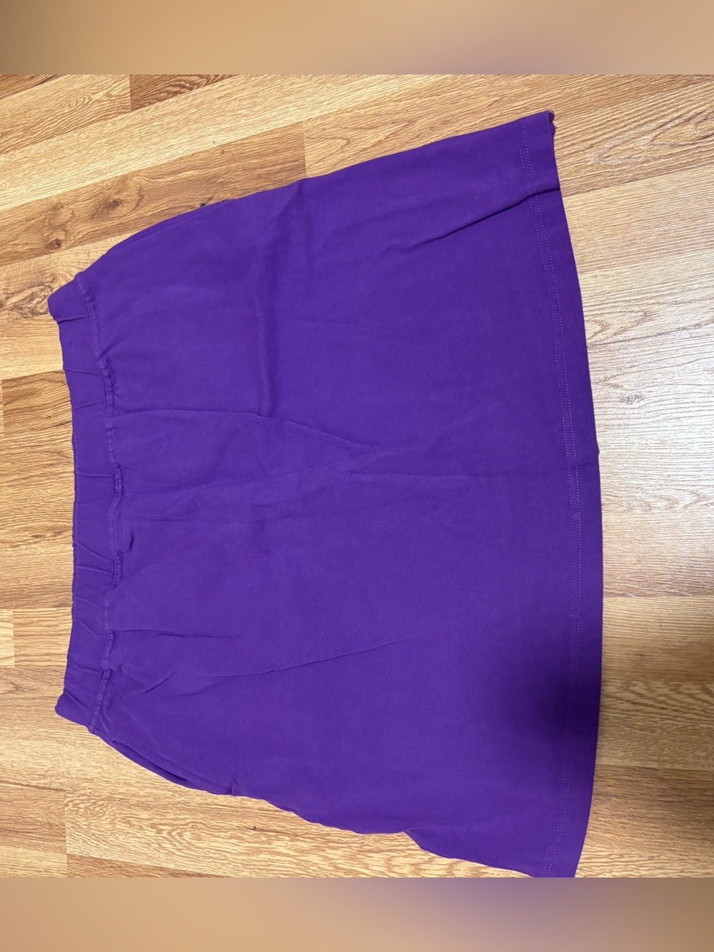 Woman Within Purple A-Line Pull-On Skirt